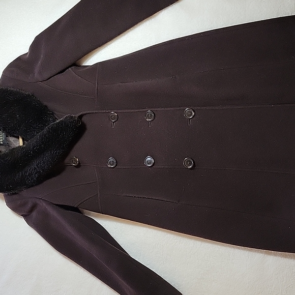 PRECIS PETITE Jackets & Blazers - WOOL CASHMERE BLEND DOUBLE BREASTED COAT PETITE